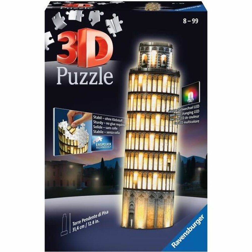 3D Puzzle Ravensburger Tour De Pise Night Edition 216 Dijelovi