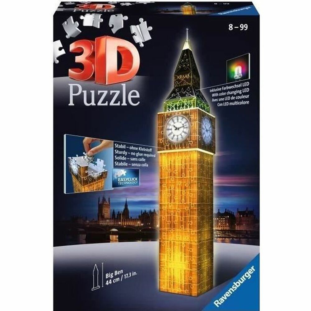 3D Puzzle Ravensburger Big Ben Night Edition 216 Dijelovi