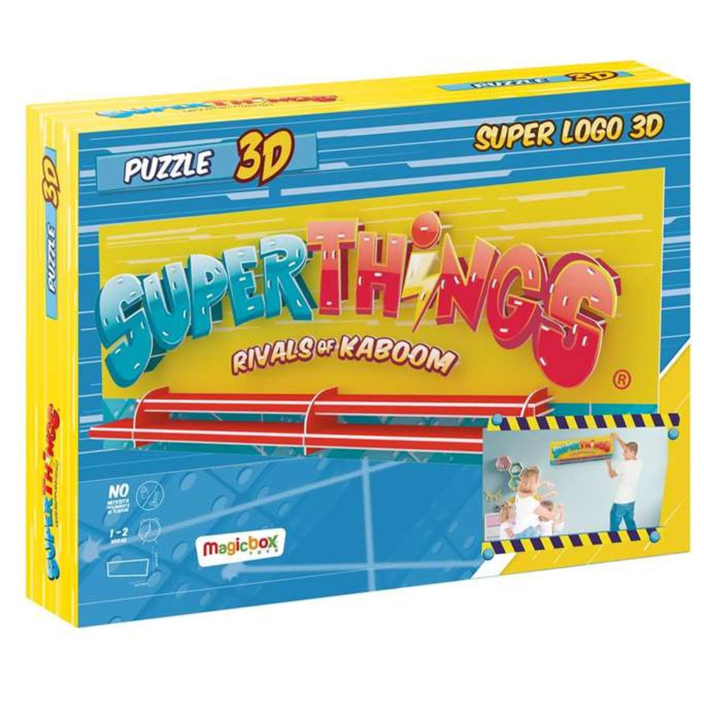 3D Puzzle Superlogo Superthings (80 x 31 x 7 cm)