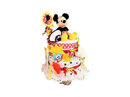 TORTA OD PELENA DE LUXE - Disney - Mickey Mousse - TELEGRAM BEBA - roda telegram - 1 kat telegram za rođenje torta od pelena